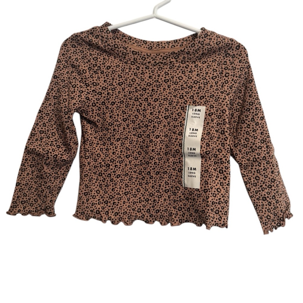Animal Print Long Sleeve Top